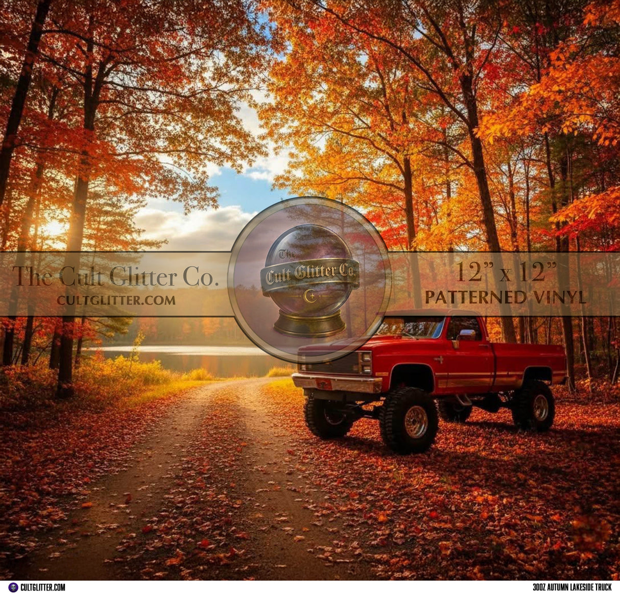 Autumn Lakeside Truck - Vinyl Wrap