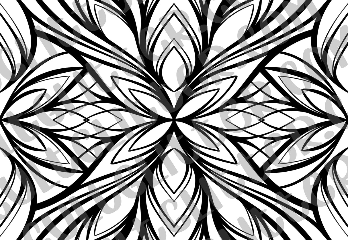 Abstract Petals Template