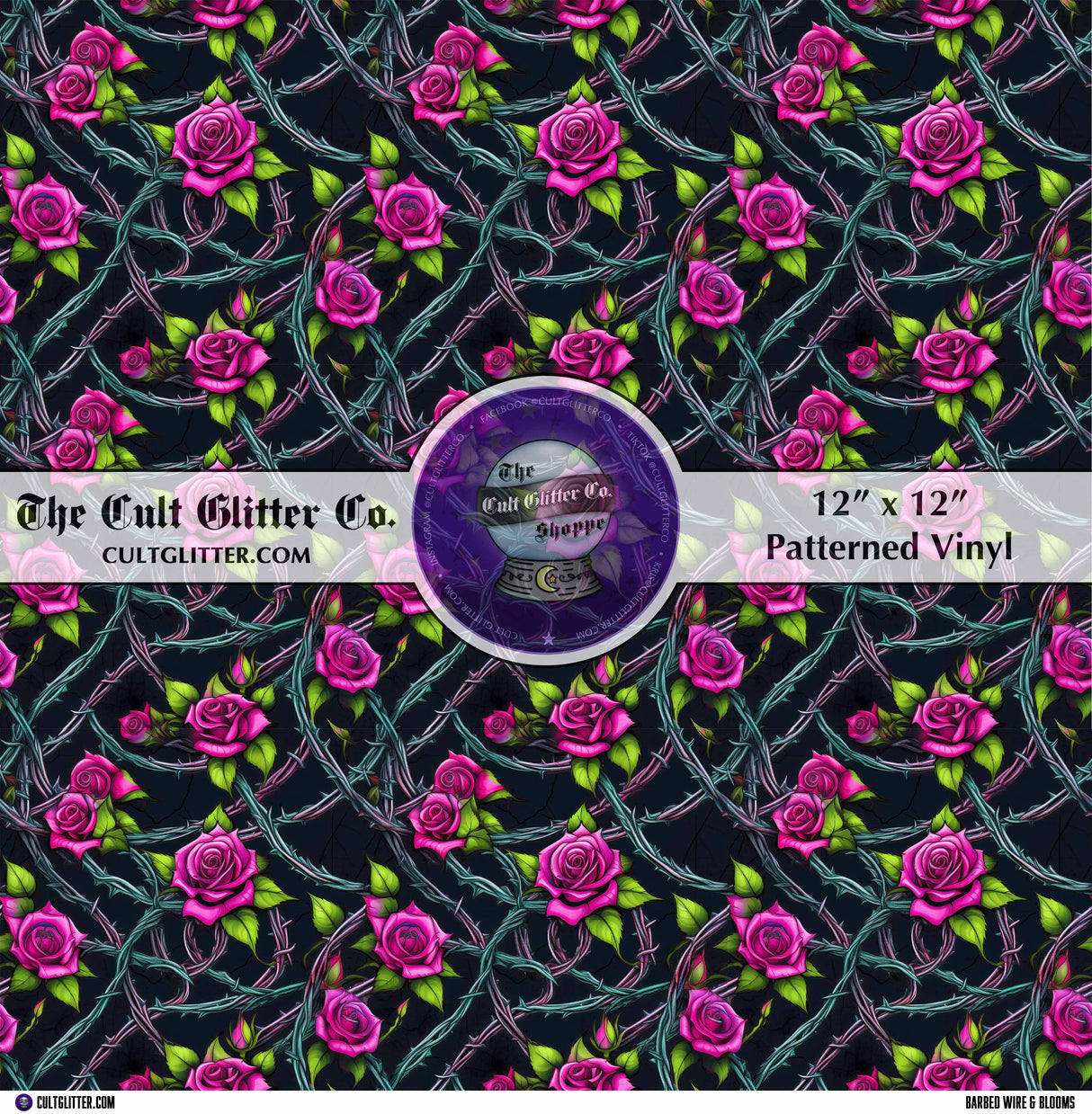 Barbed Wire & Blooms - Vinyl