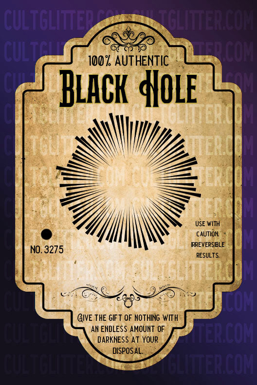 Black Hole Potion Label Decal