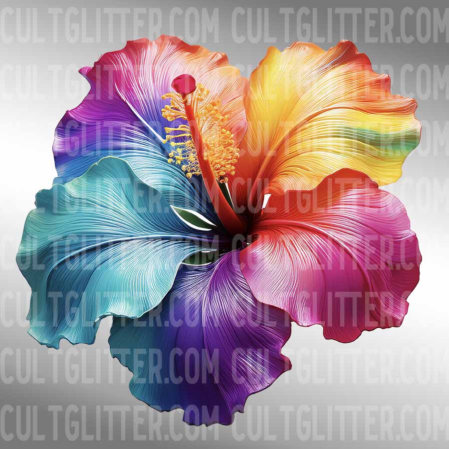 Colorful Hibiscus - Decal