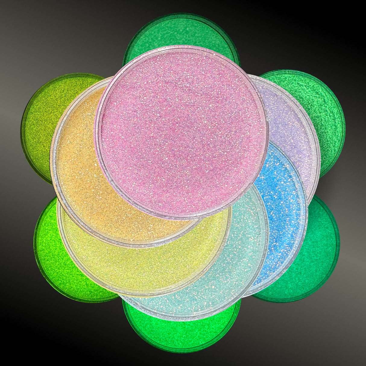 Pastel Iridescent Glow Glitter Bundle