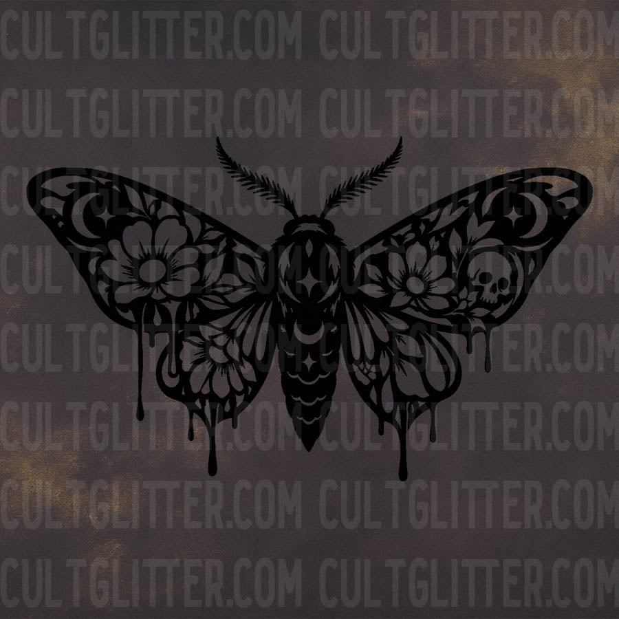 Celestial Botany Moth - Decal