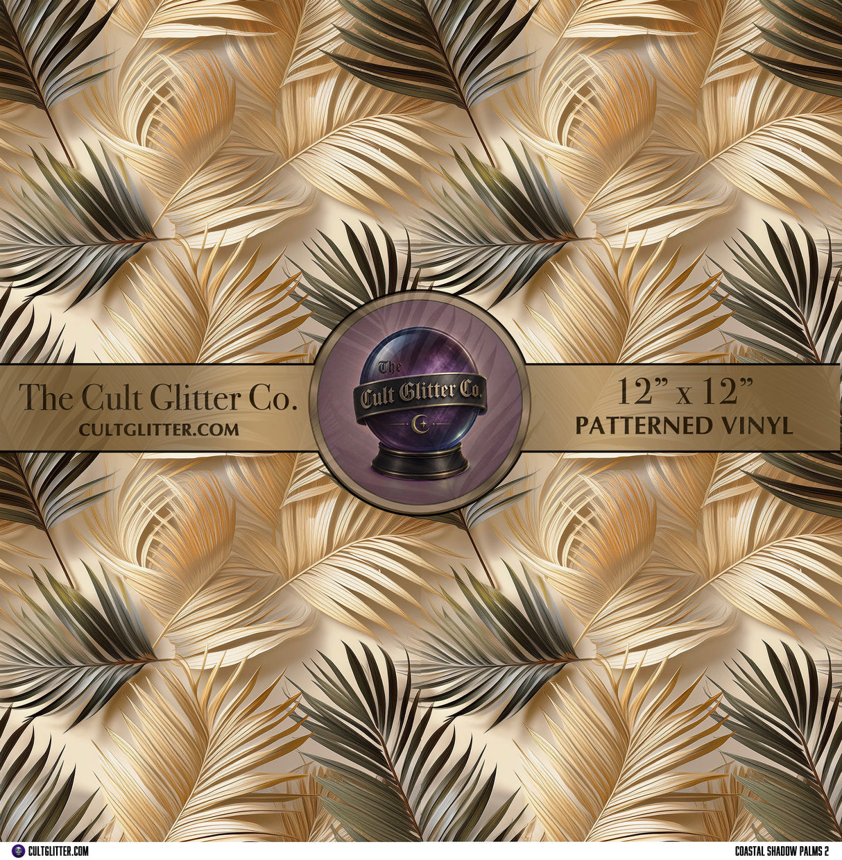 Coastal Shadow Palms 2 - Vinyl
