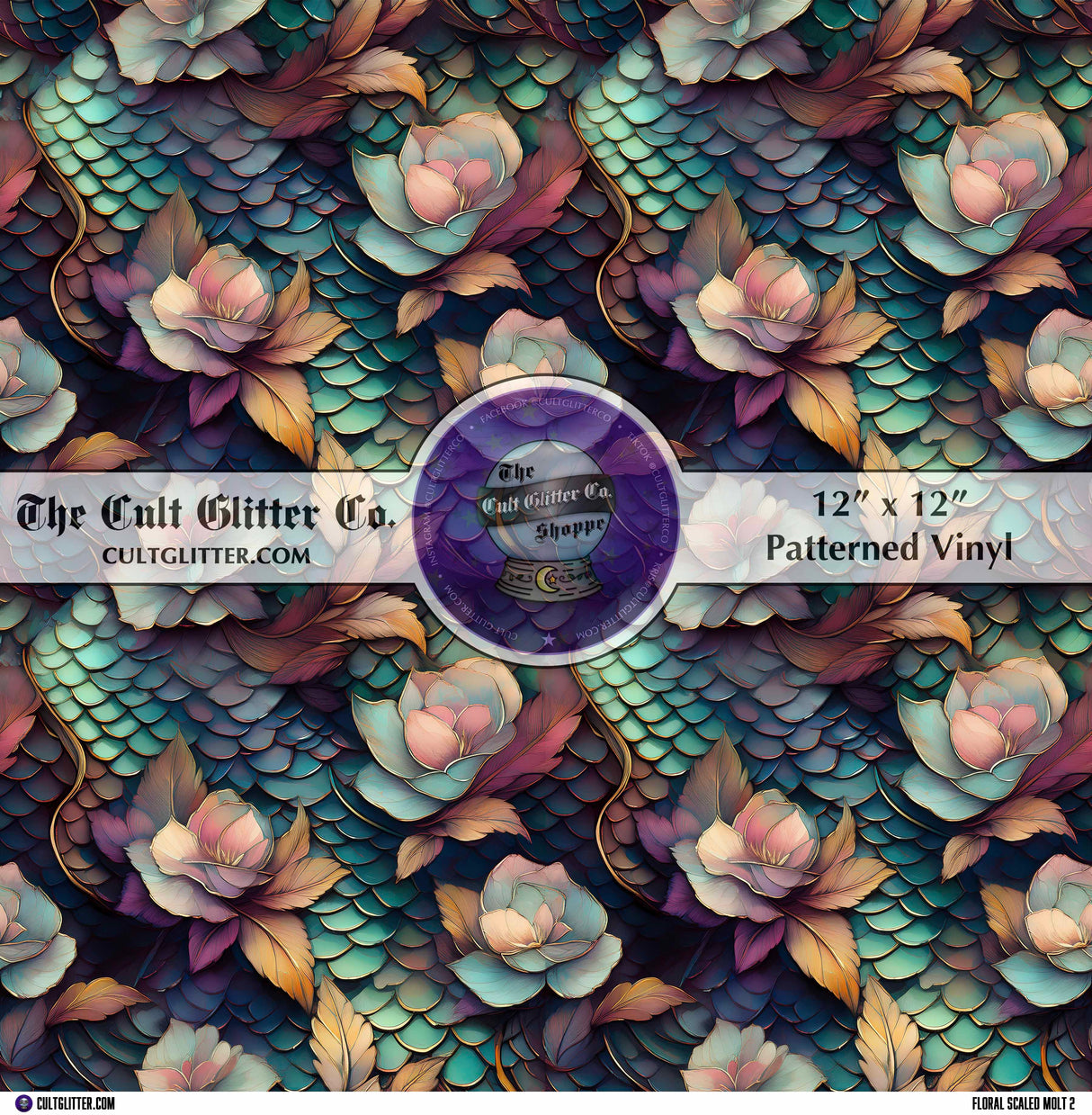 Floral Scaled Molt 2 - Vinyl