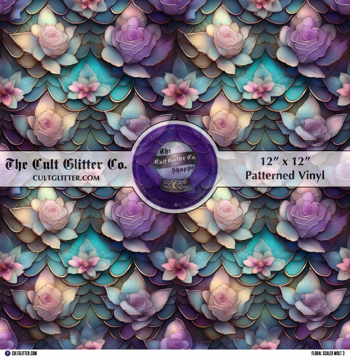 Floral Scaled Molt 3 - Vinyl