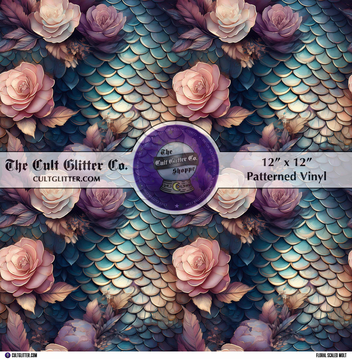 Floral Scaled Molt - Vinyl