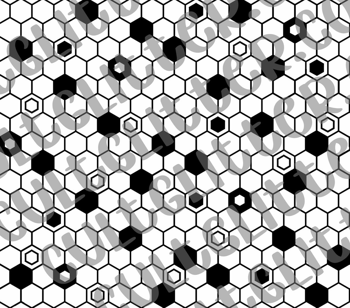 Geometric Honeycomb Template