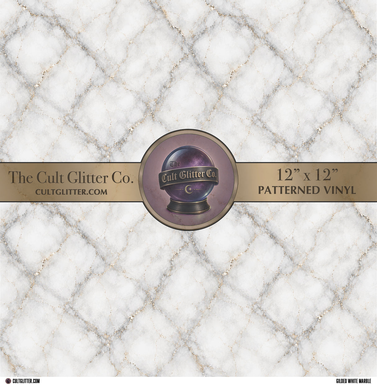 Gilded White Marble - Vinyl