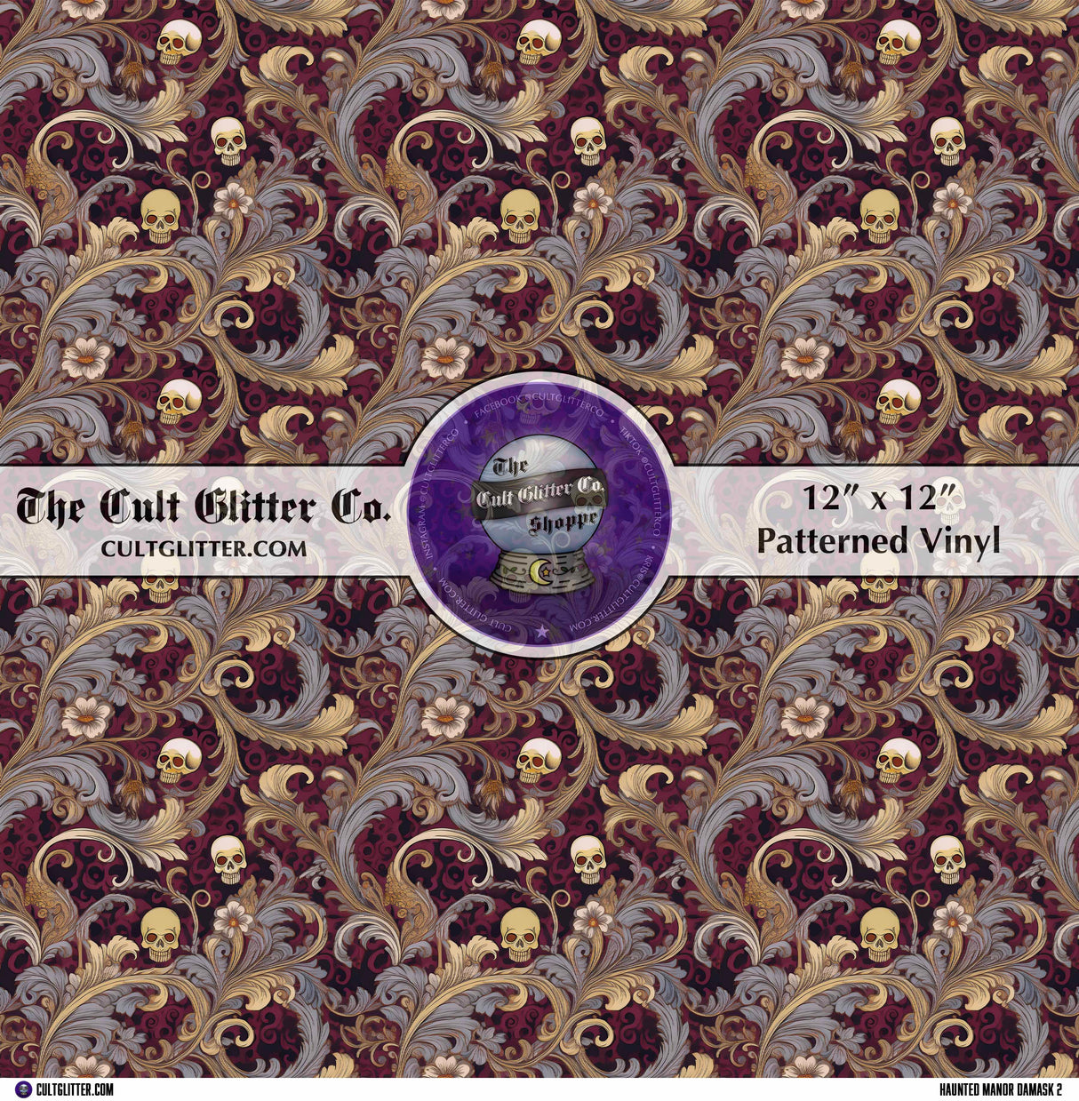 Haunted Manor Damask 2 - Vinyl