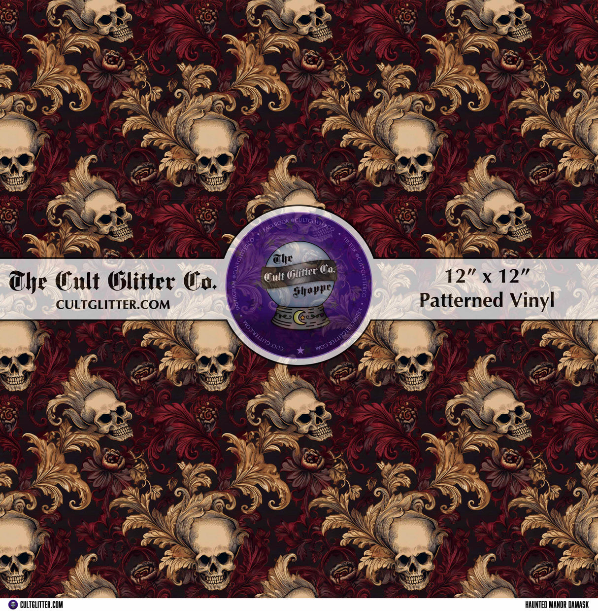 Haunted Manor Damask - Vinyl