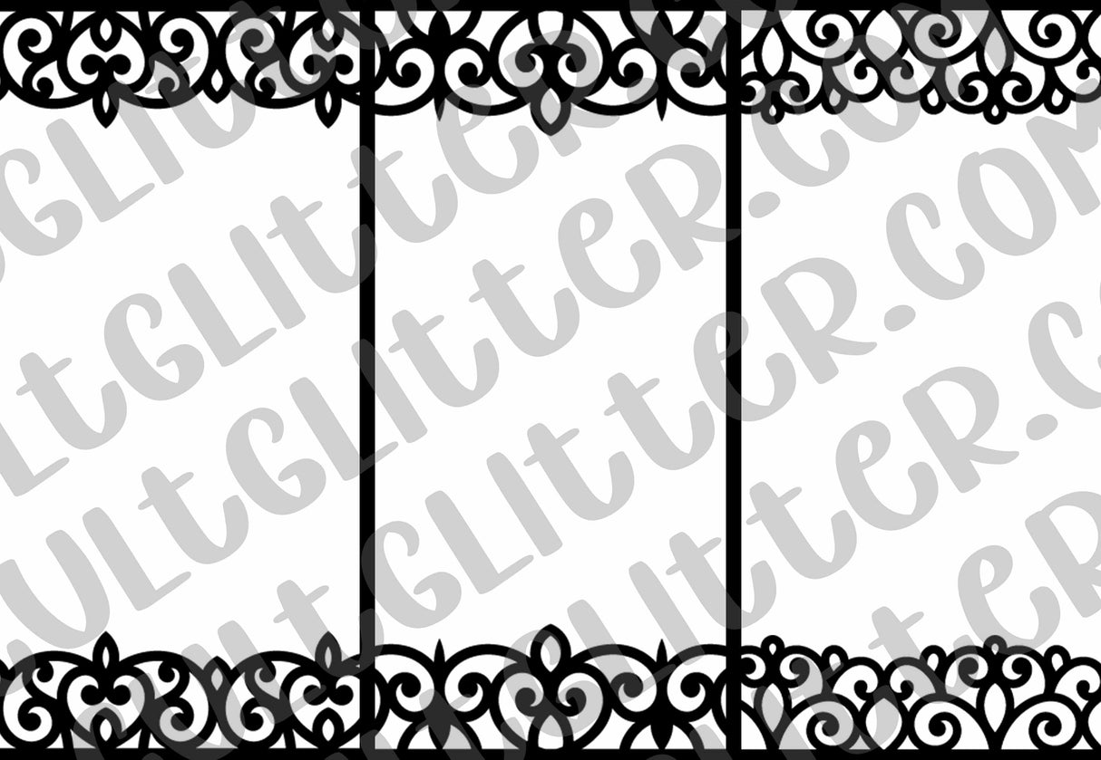 Lace Border Trio Template Bundle