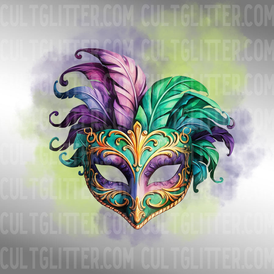 Mardi Gras Mask Decal