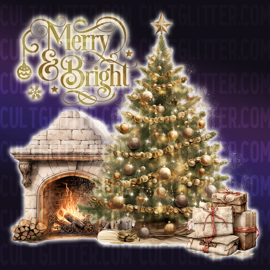 Merry and Bright PNG