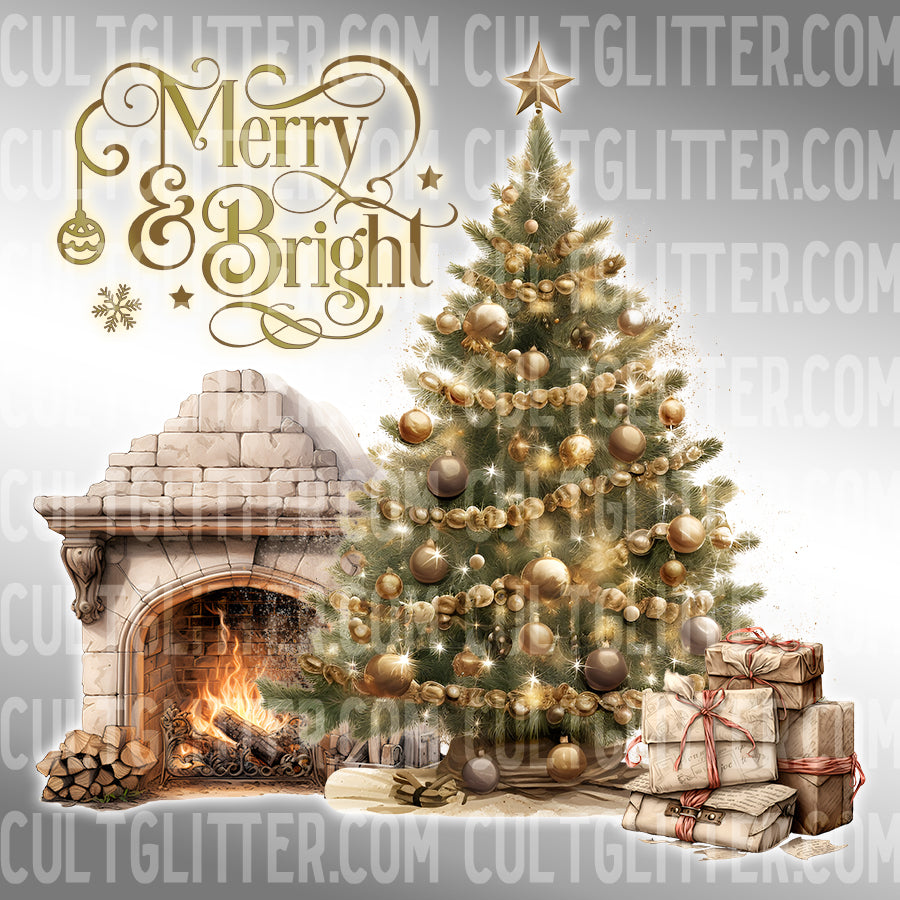 Merry and Bright PNG