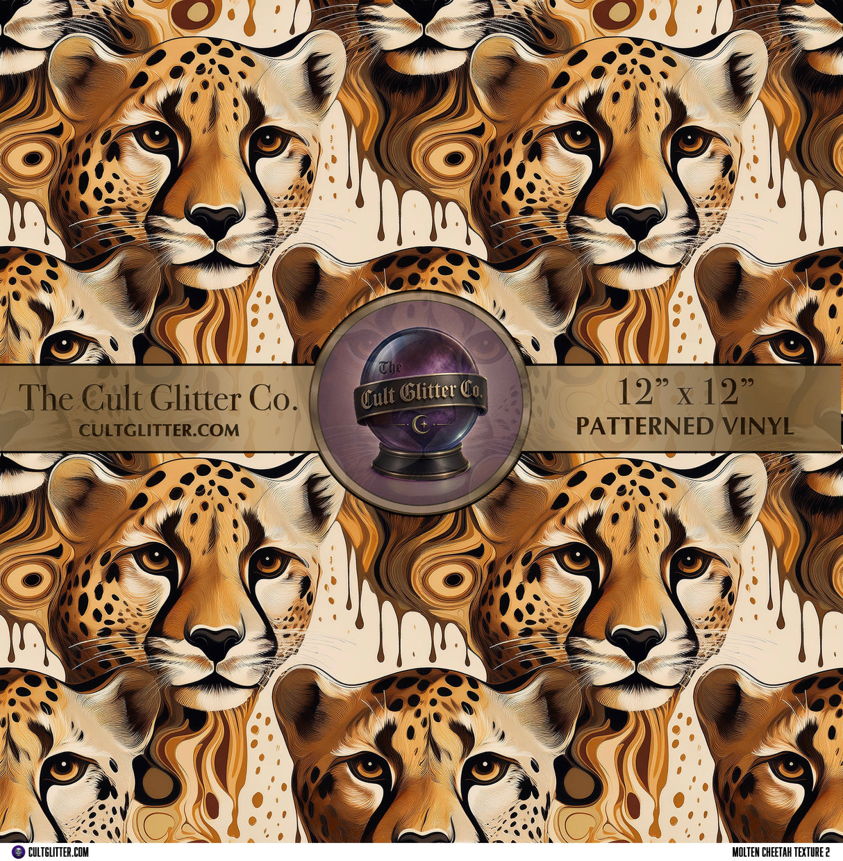 Molten Cheetah Texture 2 - Vinyl
