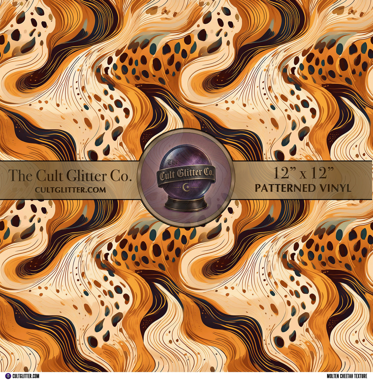 Molten Cheetah Texture - Vinyl