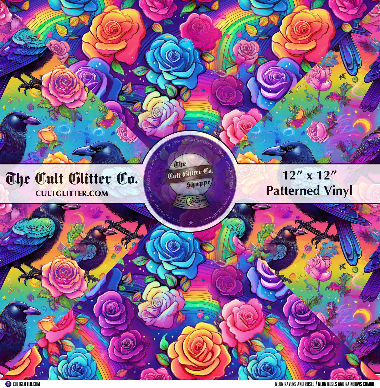 Neon Ravens and Roses / Neon Roses and Rainbows - Vinyl