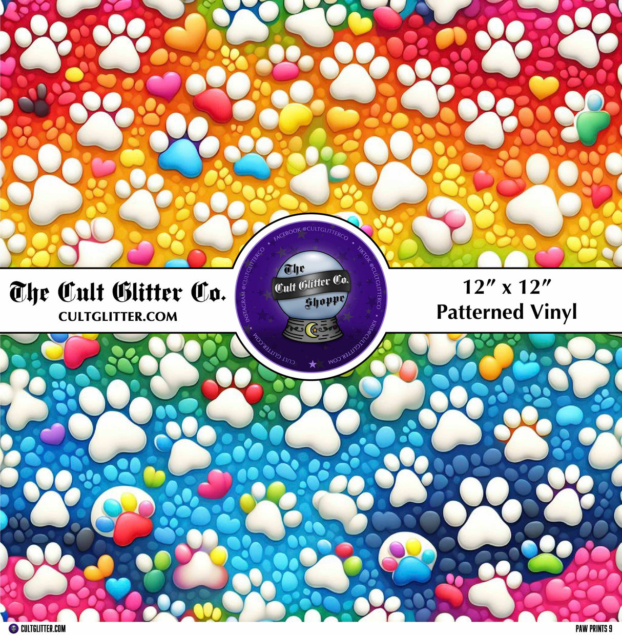 Paw Prints 9 - Vinyl