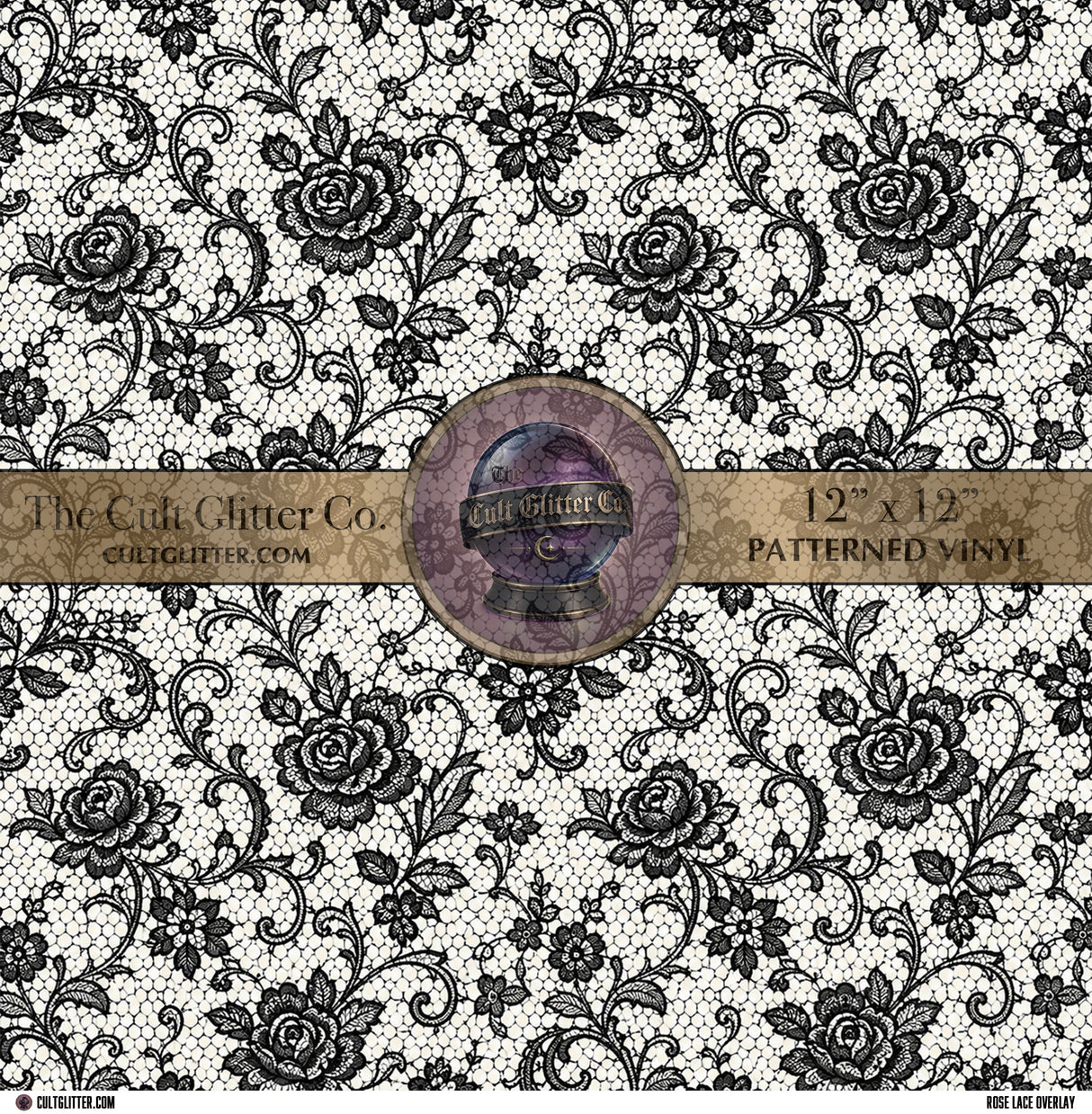 Rose Lace Overlay - Vinyl
