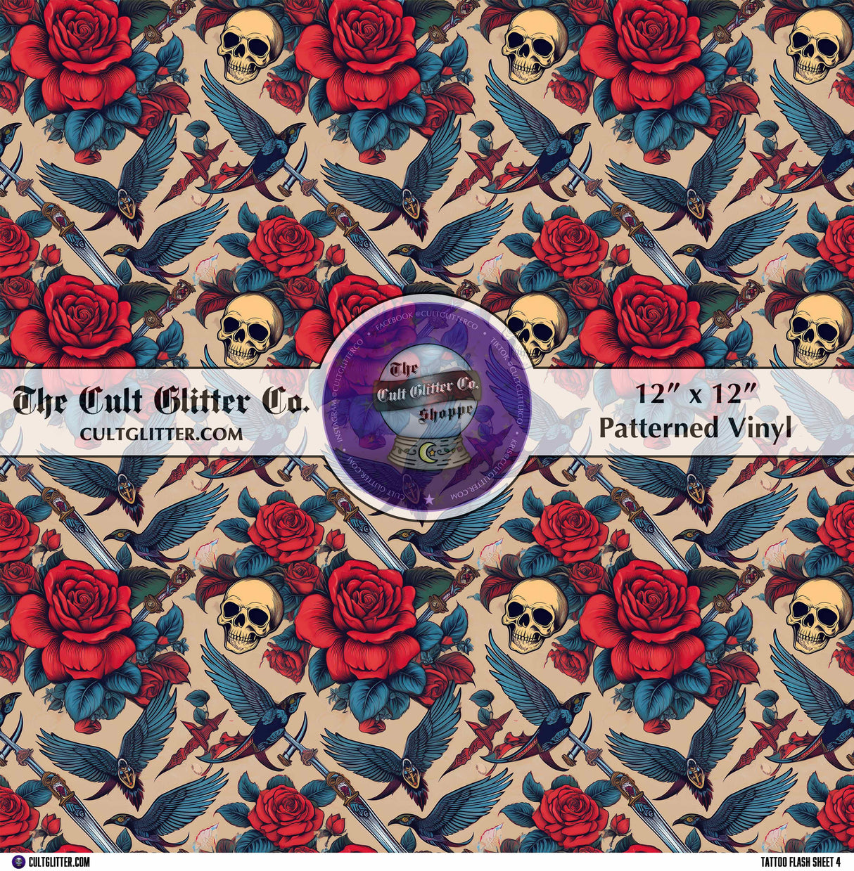 Tattoo Flash Sheet 4 - Vinyl