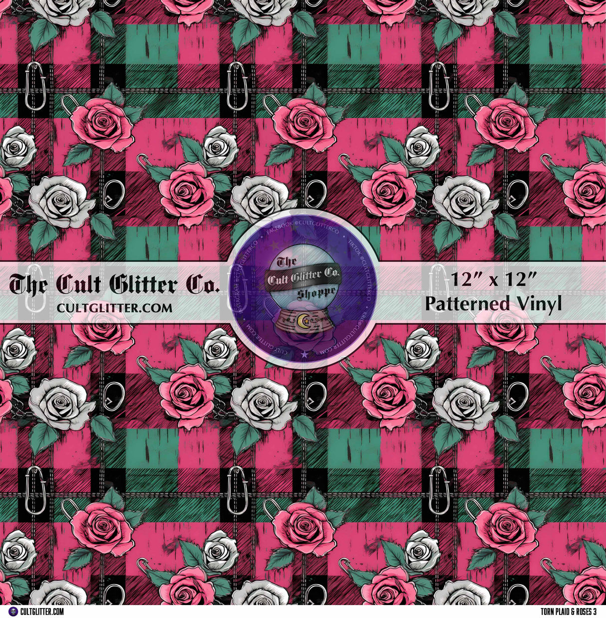 Torn Plaid & Roses 3 - Vinyl
