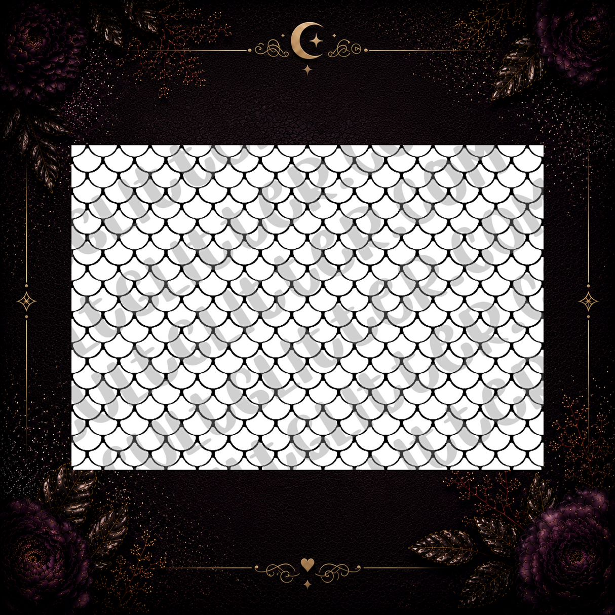 Mermaid Scales Tumbler Template