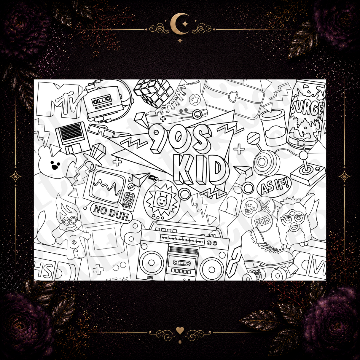 90s Kid Tumbler Template