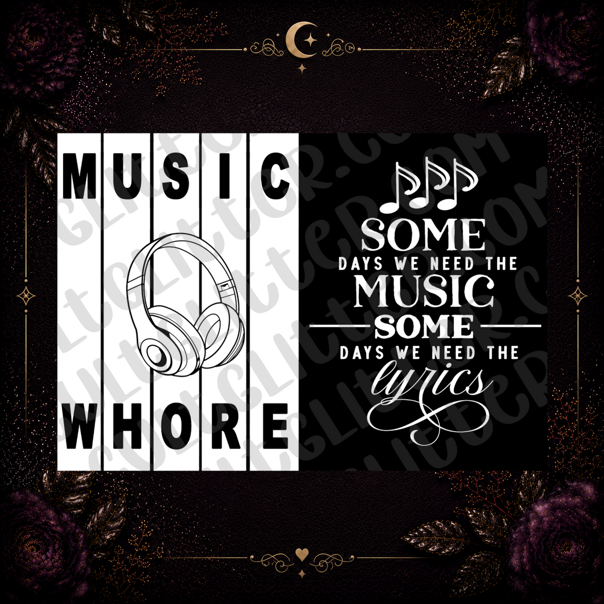 Music Whore Tumbler Template