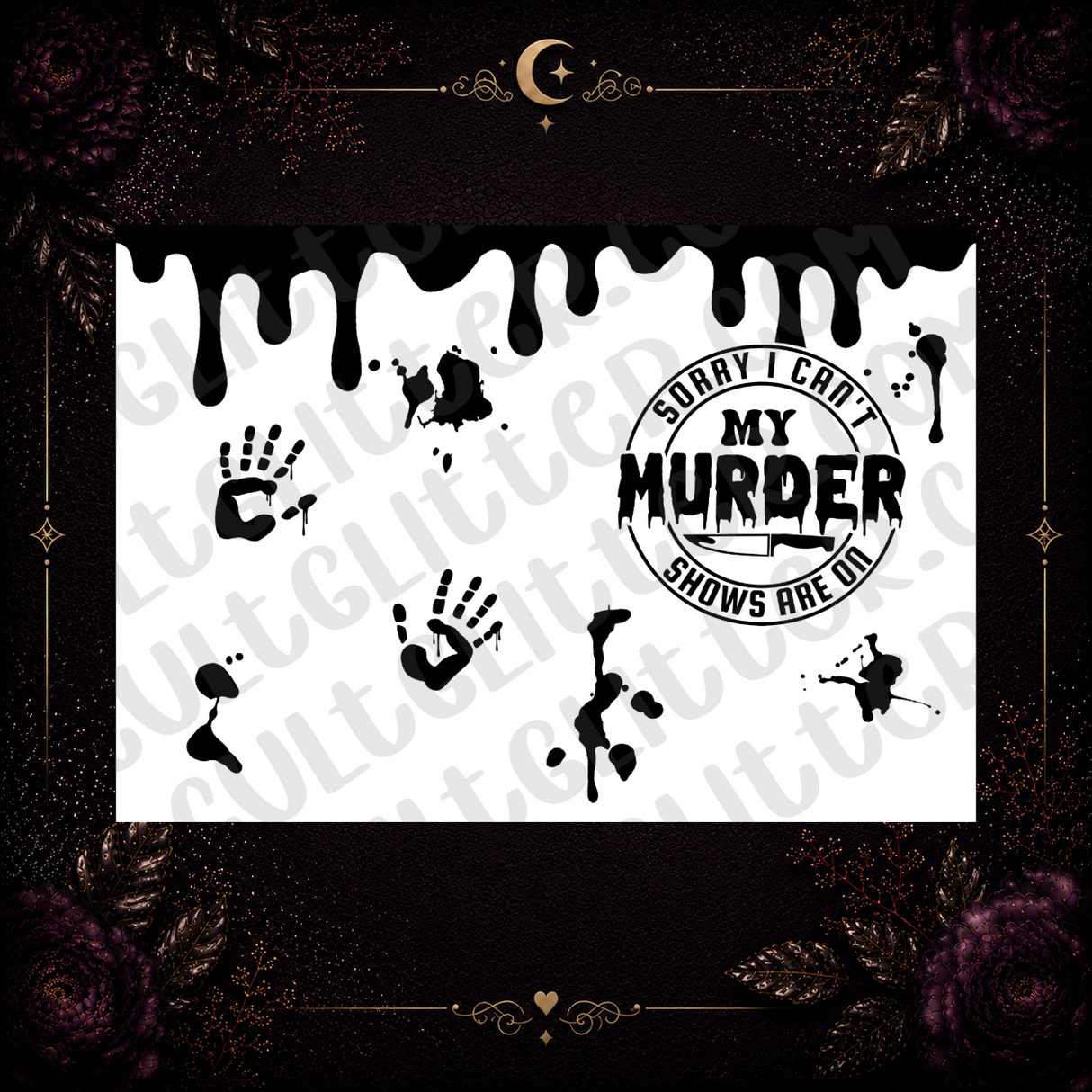 Murder Shows Tumbler Template