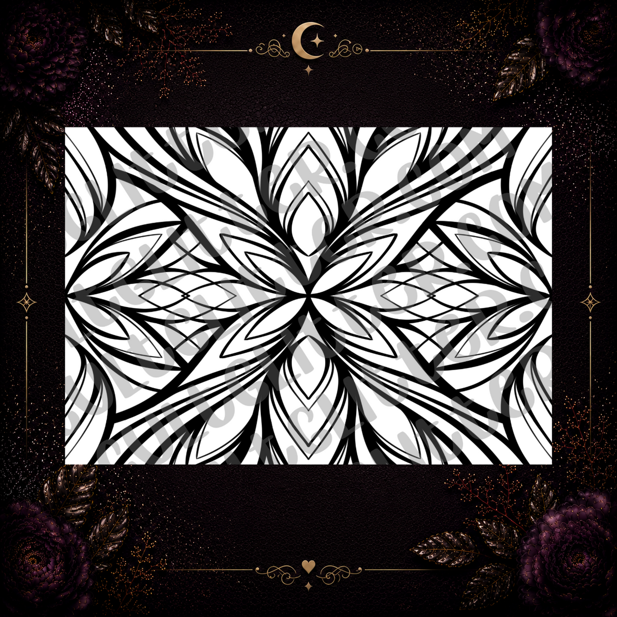Abstract Petals Template