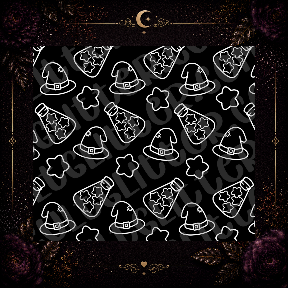 Witch Hats and Potions Template
