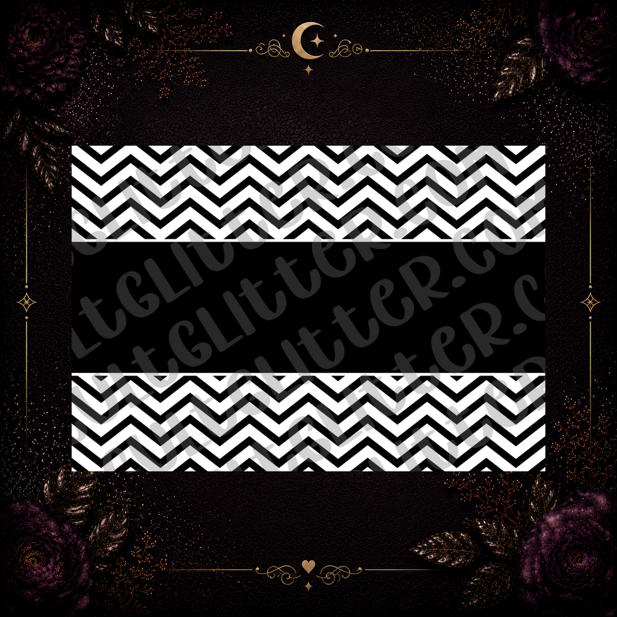 Banded Chevron Tumbler Template