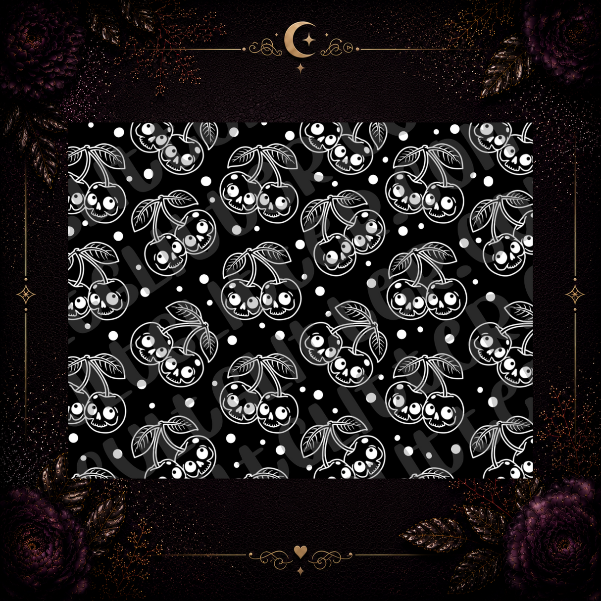 Skull Cherry Template