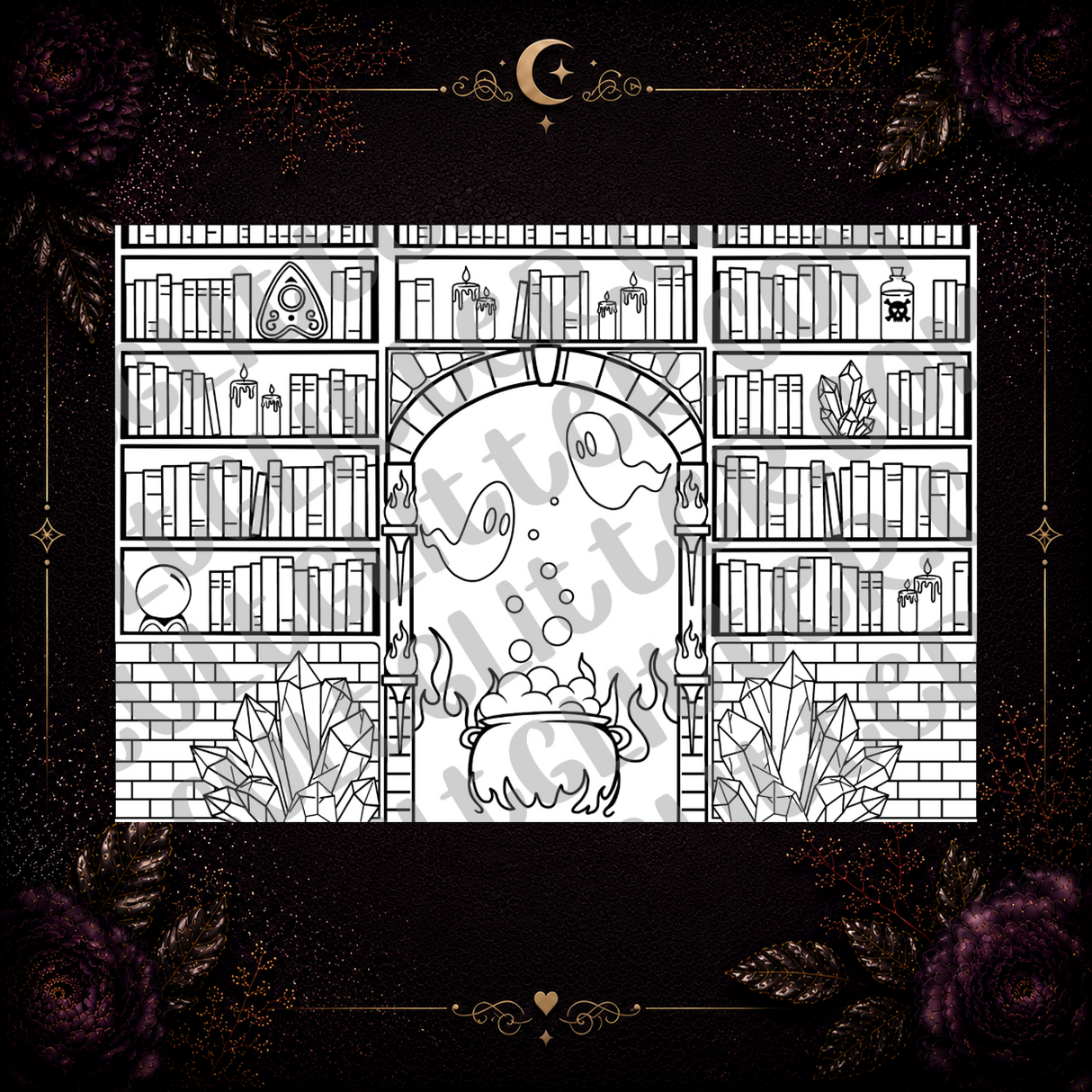 Witchy Vibes Library Template