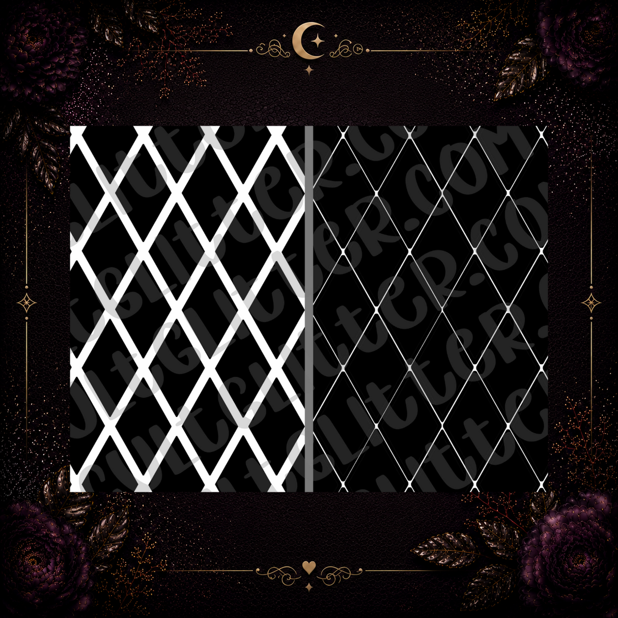 Diamond Thick and Thin Template Bundle