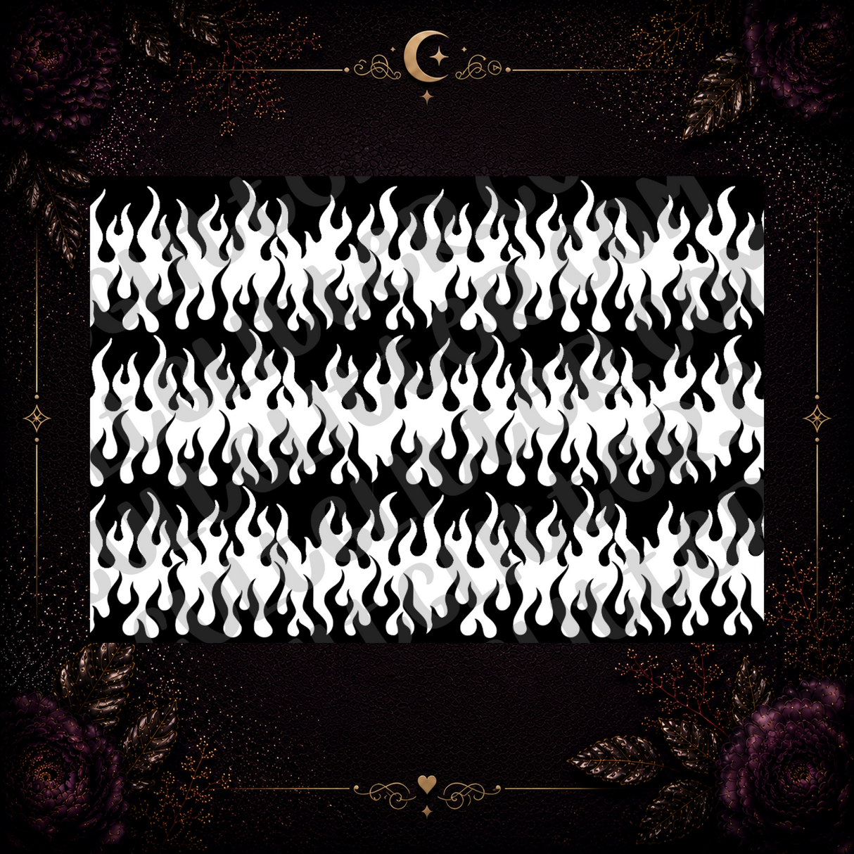 Flames Tumbler Template