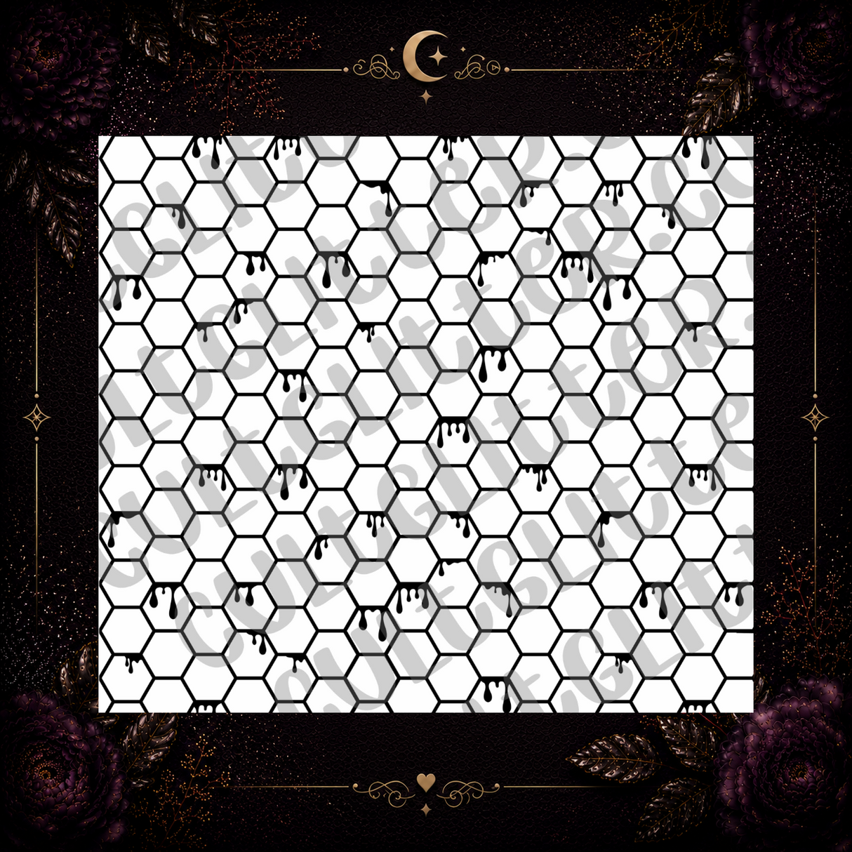 Drippy Honeycomb Template