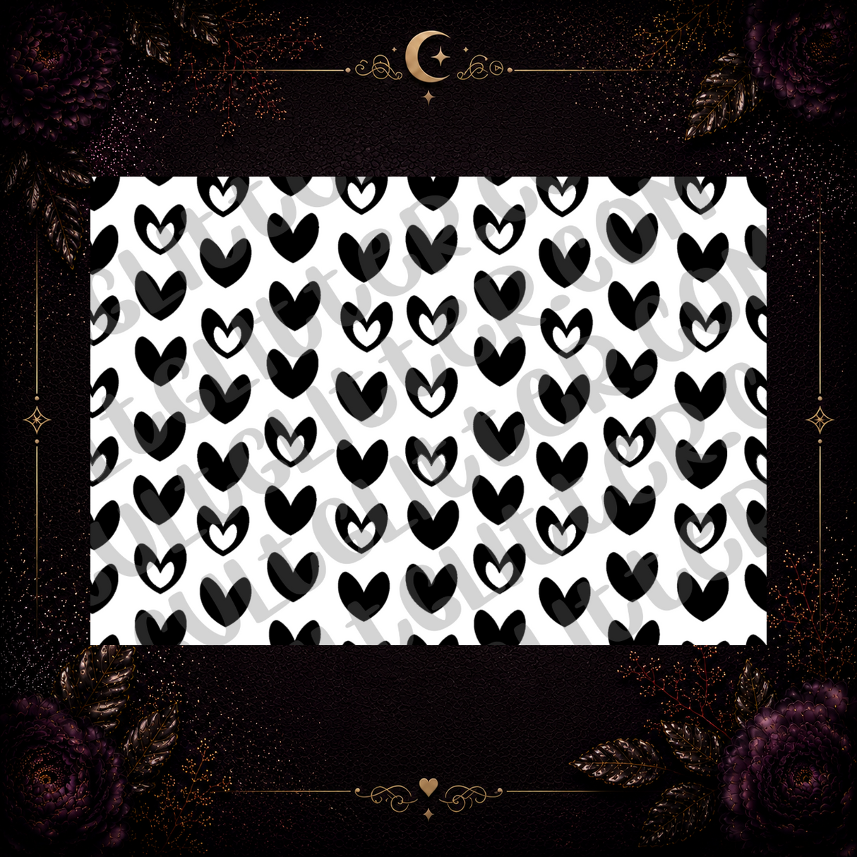 Heart Pattern Tumbler Template
