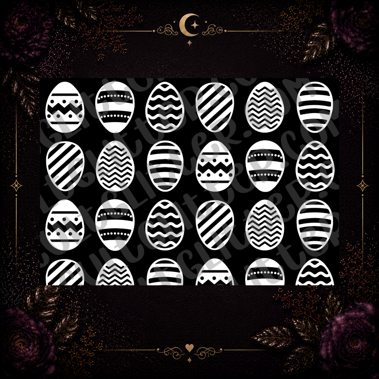 Easter Eggs Tumbler Template