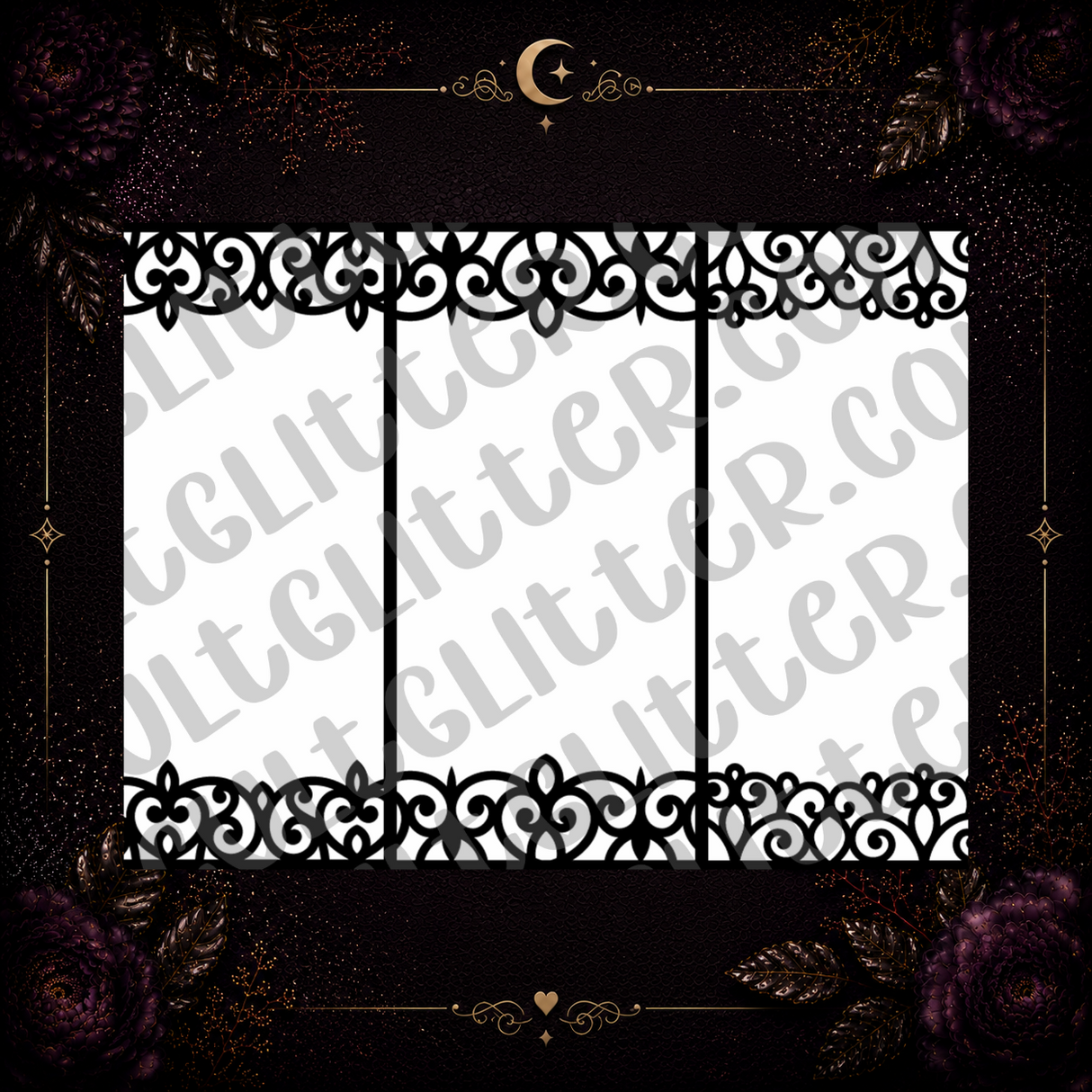 Lace Border Trio Template Bundle