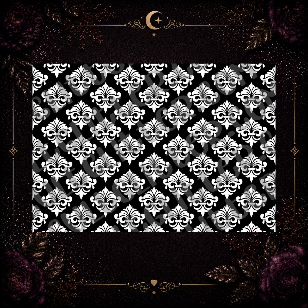 Damask 2 Tumbler Template