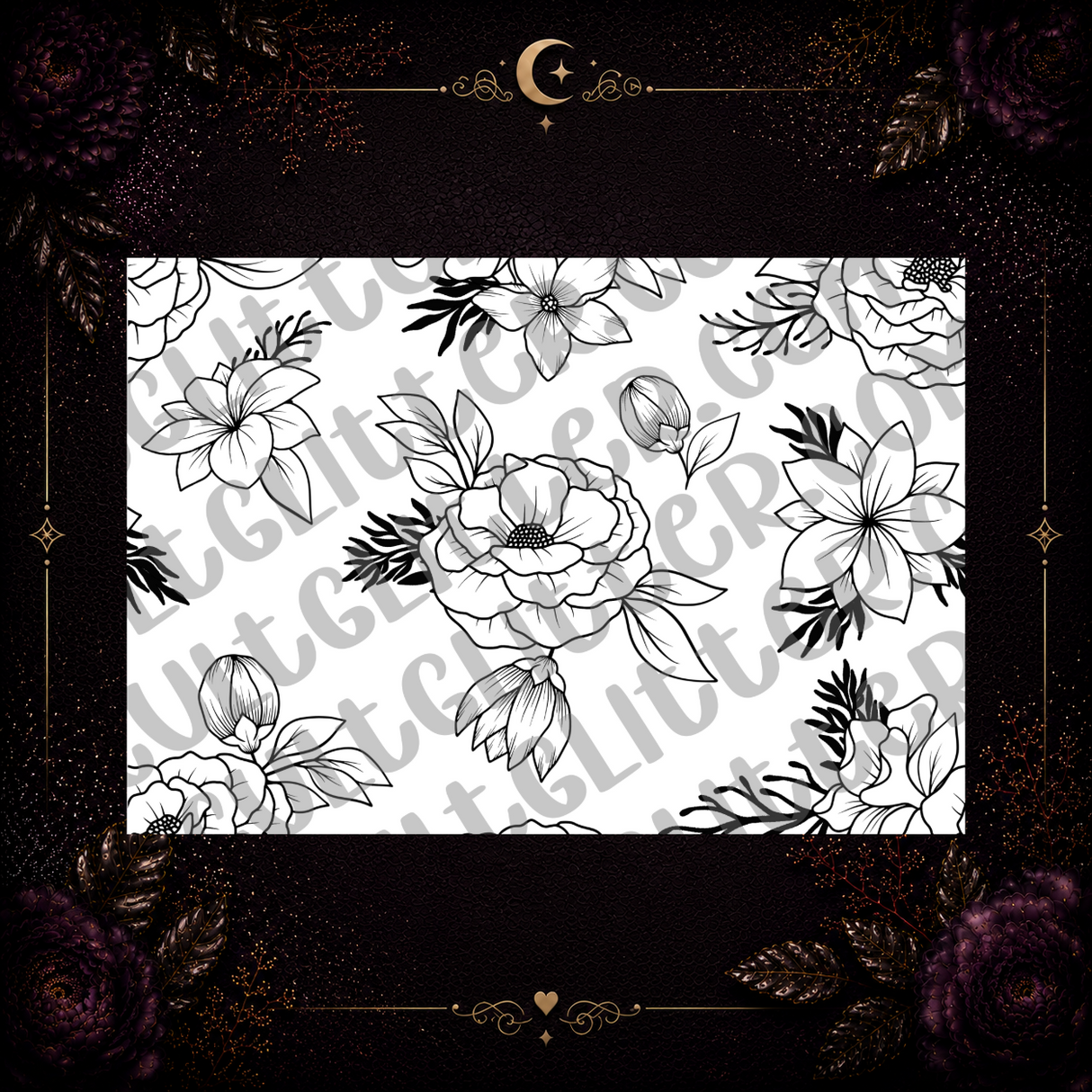 Floral #1 Tumbler Template