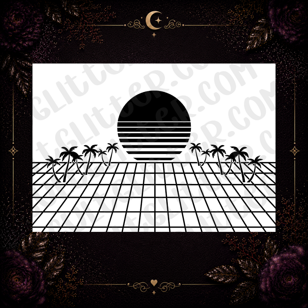 Synthwave Tumbler Template