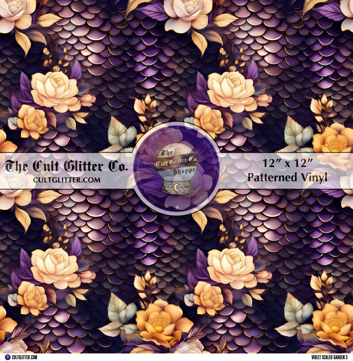 Violet Scaled Garden 3 - Vinyl