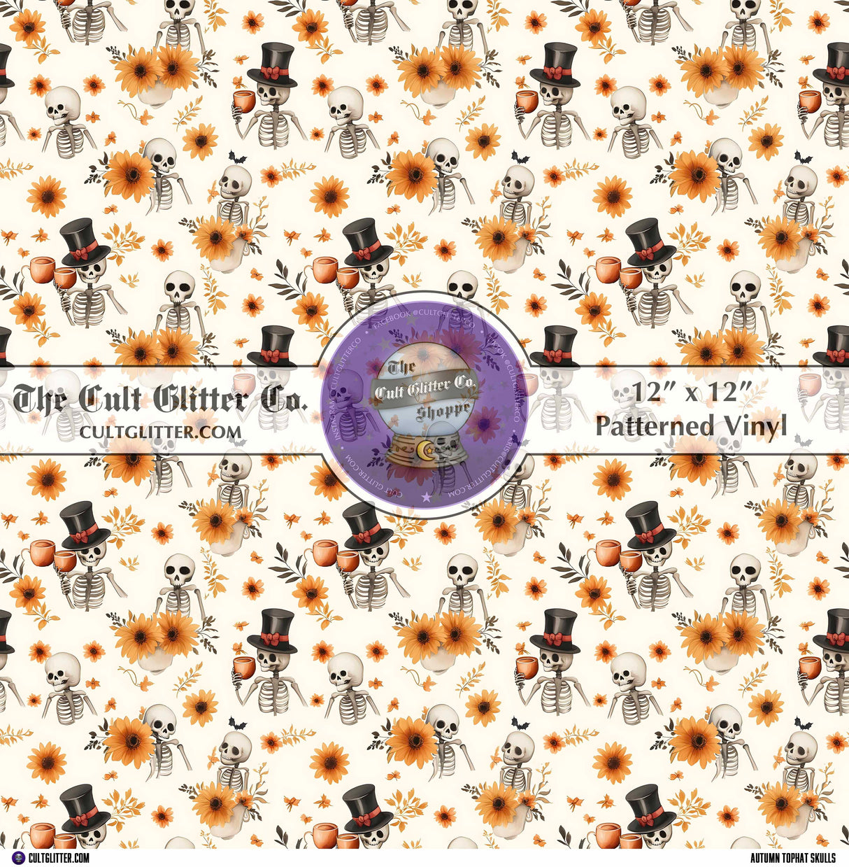 Autumn Top Hat Skulls - Vinyls
