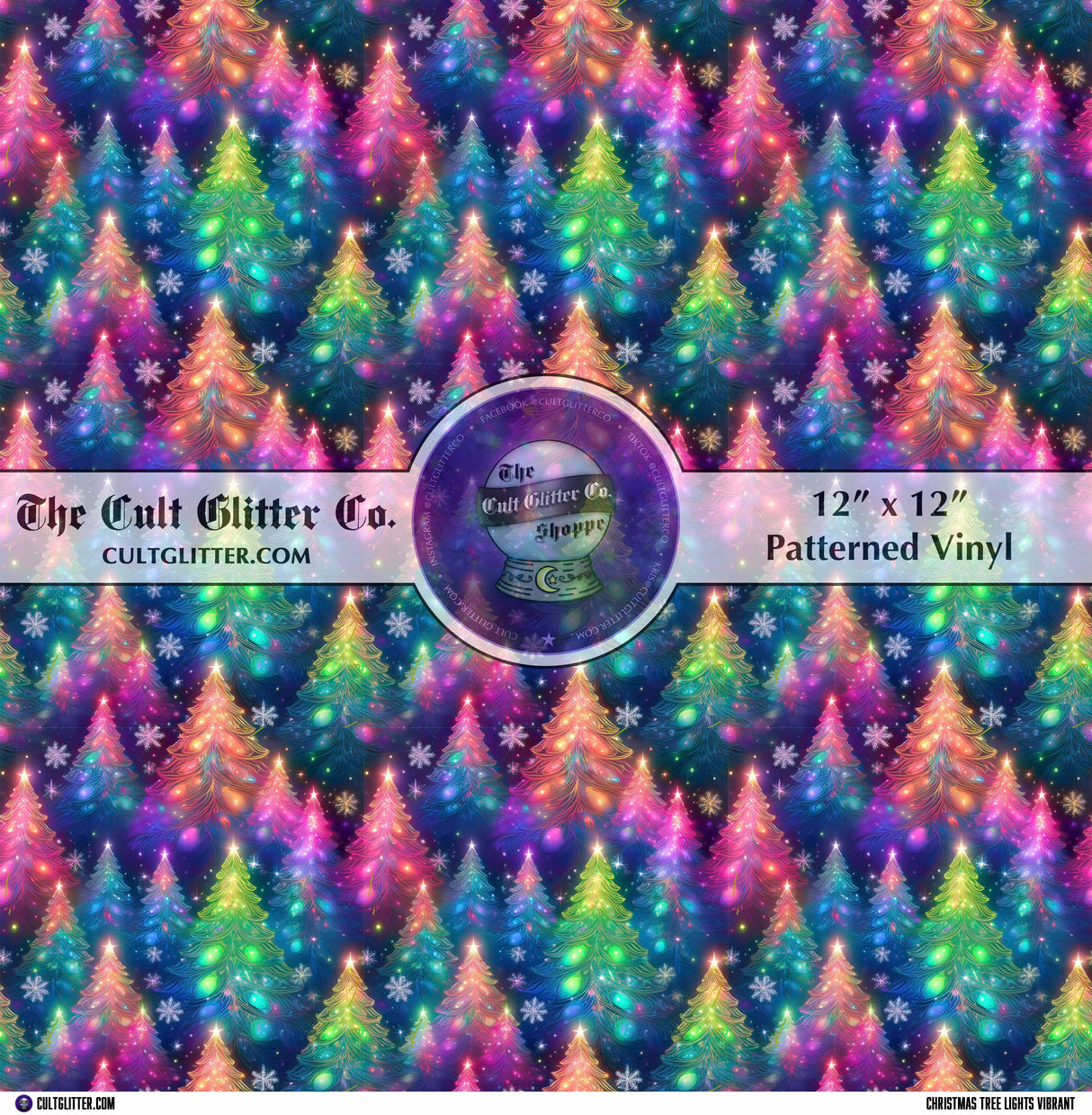 Christmas Tree Lights Vibrant - Vinyls