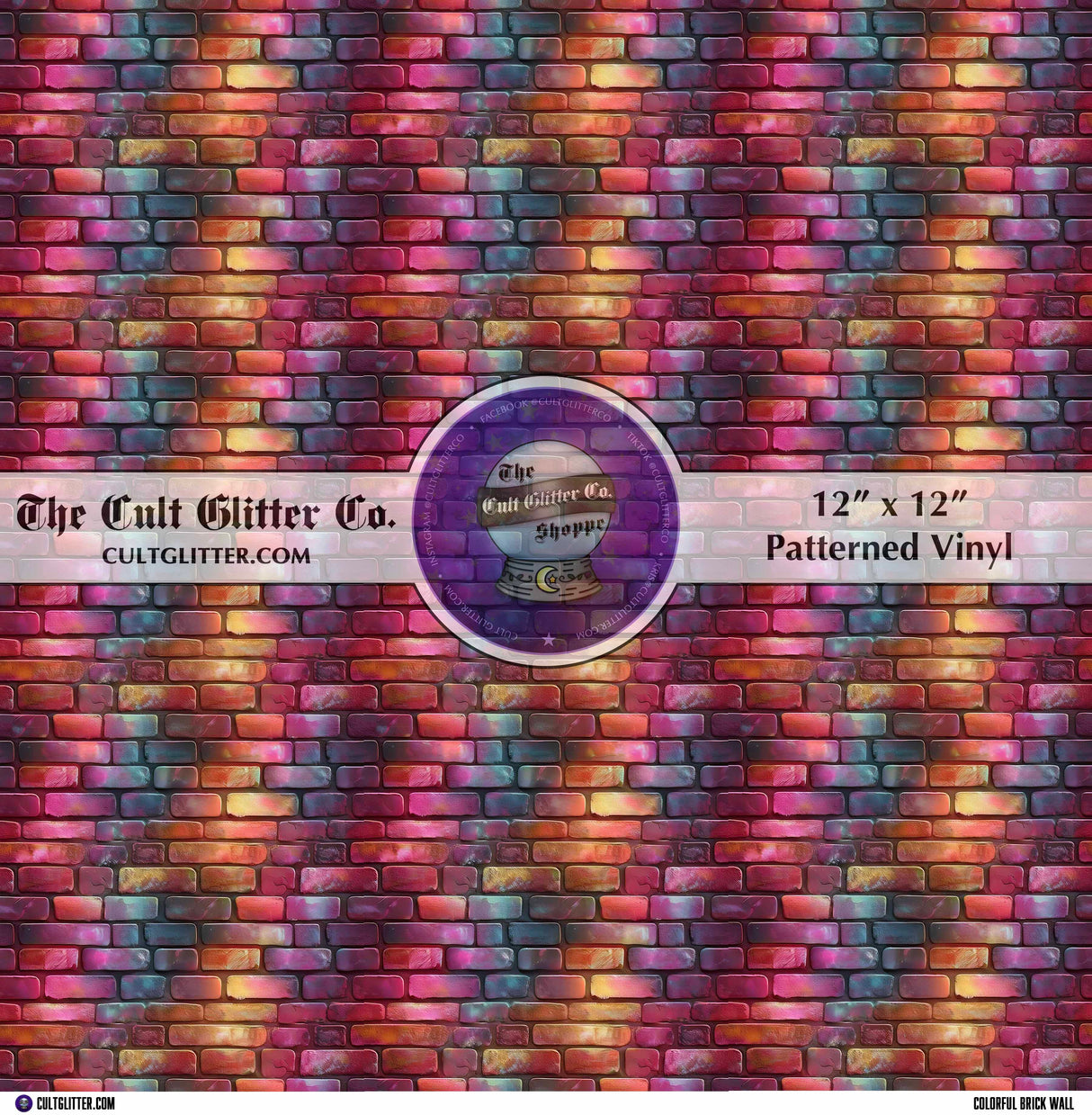 Colorful Brick Wall - Vinyl