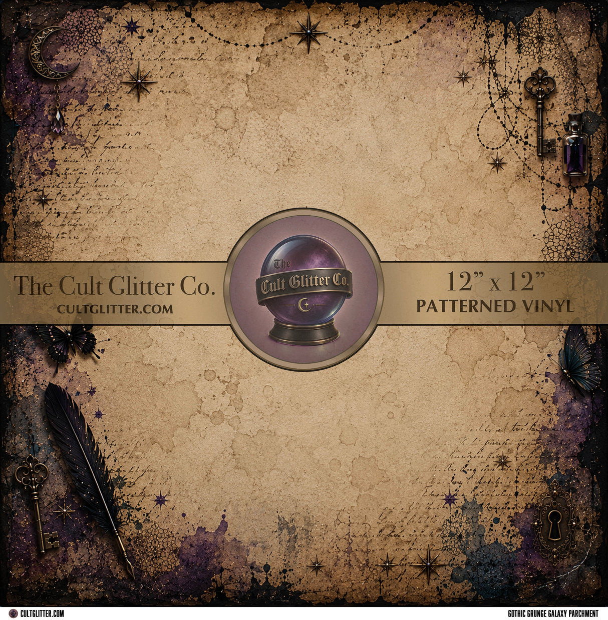 Gothic Grunge Galaxy Parchment - Vinyl