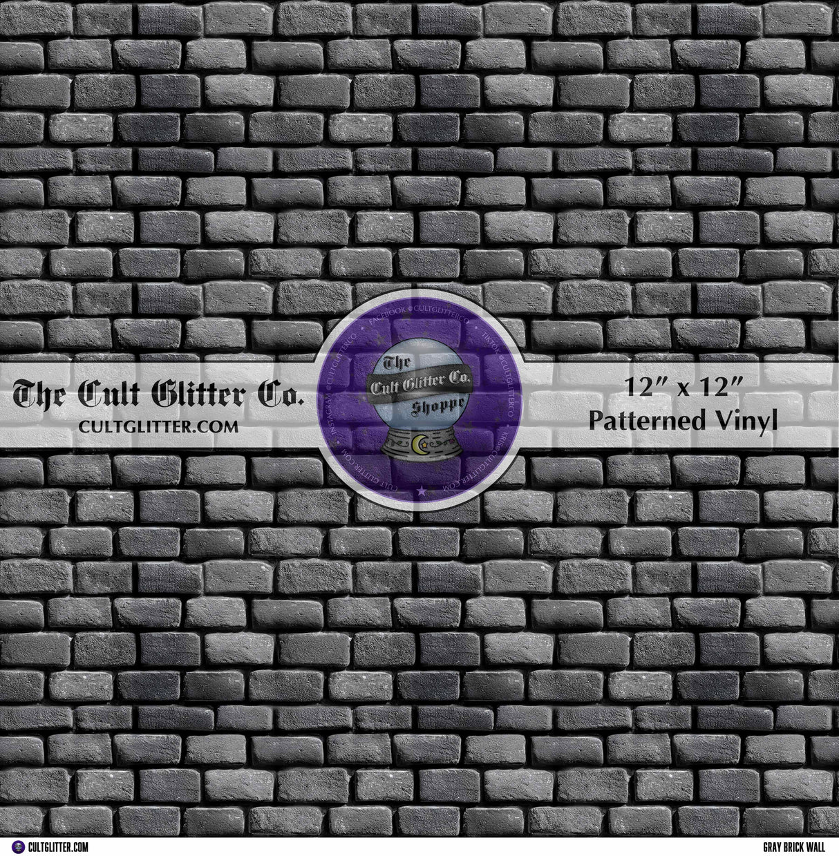 Gray Brick Wall - Vinyl